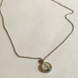 Chart Sailboat Necklace